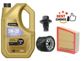 FITS FORD FIESTA 1.0 ECOBOOST 2012-18 SERVICE KIT 5L OIL & AIR OIL FILTER + PLUG