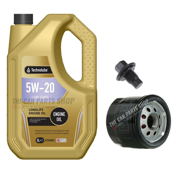 FITS FORD FIESTA 1.0 ECOBOOST 2012-18 SERVICE KIT 5L ENGINE OIL & OIL FILTER KIT