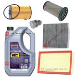 TO FIT AUDI A3 2.0 TDI SPORTSBACK 2012> FULL SERVICE KIT + FILTERS + SUMP PLUG