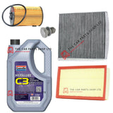 TO FIT AUDI A3 2.0 TDI SPORTSBACK 2012> SERVICE KIT 5L GRANVILLE & AIR OIL CABIN