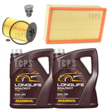 FOR VW TRANSPORTER 1.9 TDI 06-09 SERVICE KIT 10L 5W30 OIL + AIR AND OIL FILTER