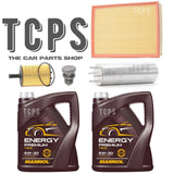 FITS VW CARAVELLE 2.0 DIESEL 09-15 SERVICE KIT 10L 7098 OIL & 3 FILTER + PLUG