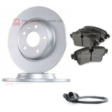 FOR AUDI A6 40TDI 2018  REAR BRAKE DISCS 300MM & PADS & WEAR SENSOR NEW