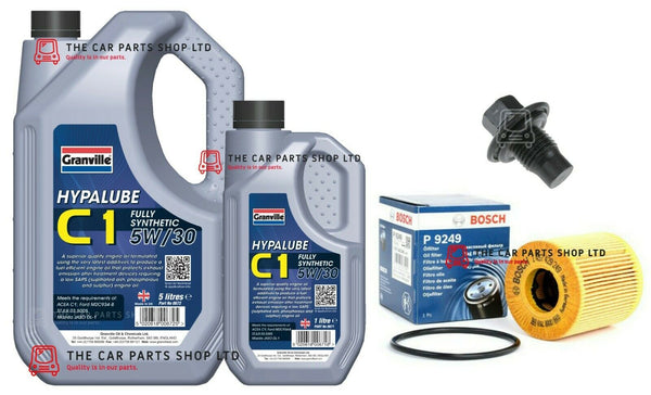 FOR LAND ROVER EVOQUE 2011> BOSCH SERVICE KIT WITH 6 LITRES C1 5W30 OIL