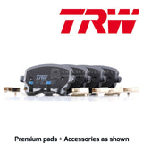 FOR VW CARAVELLE 2.0 TDI 10-15 TRW REAR AXLE BRAKE PADS OE QUALITY PREMIUM