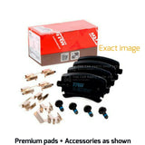 FOR VW CARAVELLE 2.0 TDI 10-15 TRW REAR AXLE BRAKE PADS OE QUALITY PREMIUM