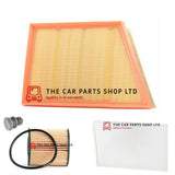 FOR LAND ROVER EVOQUE 2011> SERVICE FILTERS KIT AIR OIL CABIN SUMP PLUG NEW