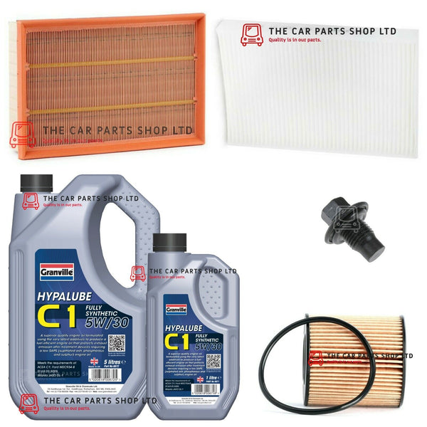FOR LAND ROVER FREELANDER 2.2 10-14 SERVICE KIT 6L C1 OIL & ALL FILTERS + PLUG