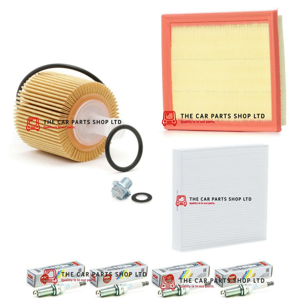 FOR TOYOTA AURIS 1.8 HYBRID 12-18 FULL SERVICE FILTER KIT + NGK IRIDIUM PLUGS