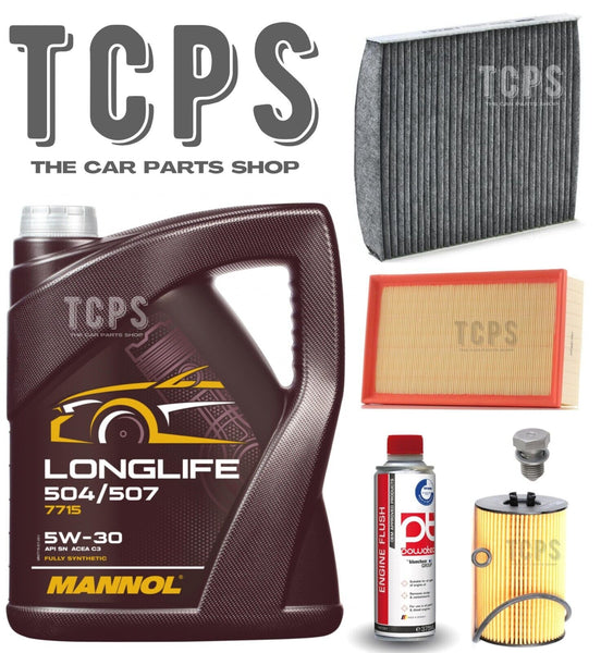 FITS VW GOLF MK7 1.6 TDI FULL SERVICE KIT OIL 5L 5W30 OIL & CABIN AIR OIL + PLUG