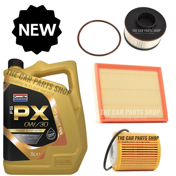 SERVICE KIT FOR CITROEN C4 SPACETOURER 1.5 HDI 2018> 0W30 OIL AIR OIL FUEL FILT