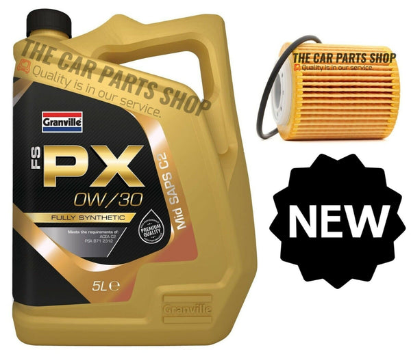 SERVICE KIT FOR CITROEN C4 SPACETOURER 1.5 HDI 2018> 5L OIL + OIL FILTER KIT NEW