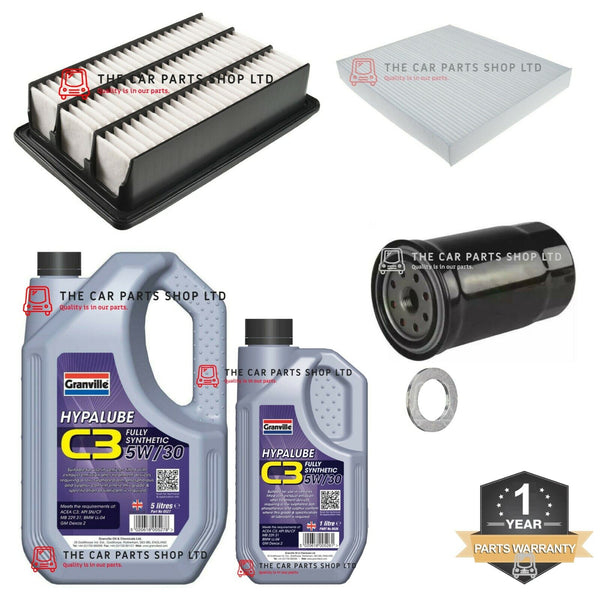 FOR HYUNDAI SANTA FE 2.2 MK2 05-13 SERVICE KIT 6L OIL & AIR OIL CABIN NEW