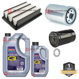 FOR HYUNDAI SANTA FE 2.2 MK2 05-13 SERVICE KIT 6L OIL + FUEL OIL & AIR FILT