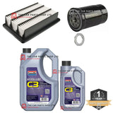 FOR HYUNDAI SANTA FE 2.2 MK2 05-13 SERVICE KIT 6L GRANVILLE + OIL AIR FILTER