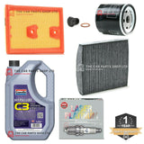FOR SEAT LEON 1.2 TSI MK3 2012> FULL SERVICE KIT 5L OIL & FILTERS & NGK PLUGS