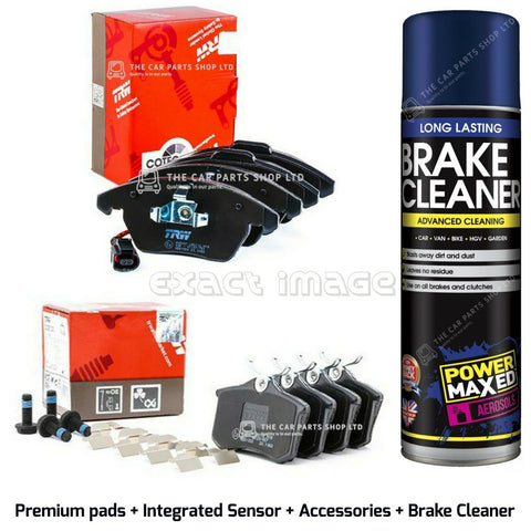 FITS VW SCIROCCO 2.0 TDI MK3 13-17 TRW FRONT & REAR BRAKE PADS PREMIUM