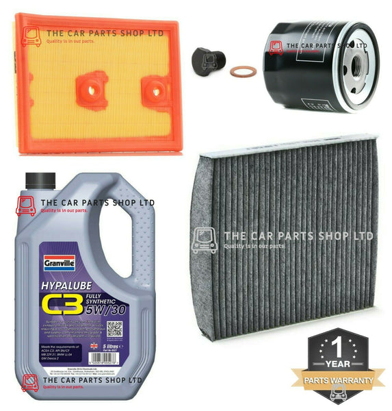 FITS SEAT LEON SPORT COUPE 1.4 TSI 12-18 SERVICE KIT 5L OIL + AIR OIL POLLEN NEW