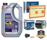 FOR SEAT LEON SPORT COUPE 1.4 TSI 12-18 BOSCH SERVICE KIT 5L OIL & BOSCH FILTERS