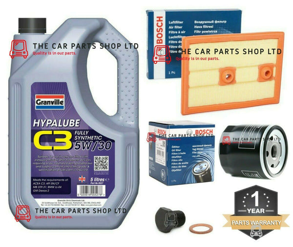 FOR SEAT LEON SPORT COUPE 1.4 TSI 12-18 BOSCH SERVICE KIT 5L OIL & BOSCH FILTERS