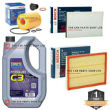 FITS VAUXHALL ASTRA H 1.7 2004-2011 BOSCH SERVICE KIT AIR OIL POLLEN & 5L 5W30