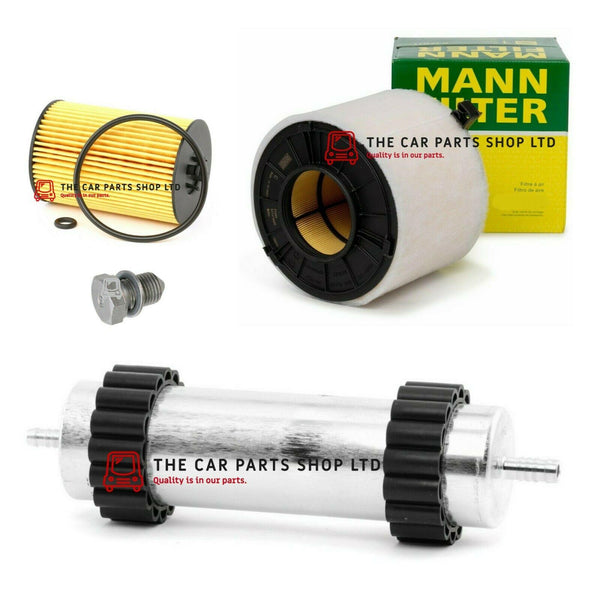 FITS AUDI A4 2.0 TDI MK5 2015> REPLACEMENT FILTER KIT OIL AIR FUEL & DRAIN PLUG