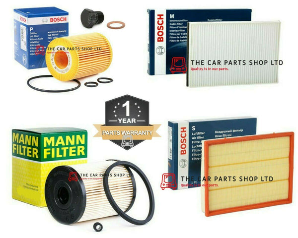 FULL BOSCH FILTER SERVICE KIT FITS VAUXHALL ASTRA H 1.7 2004-2011 BRAND NEW OE