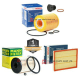 BOSCH FILTER SERVICE KIT FITS VAUXHALL ASTRA H 1.7 04-11 & MANN FUEL FILTER NEW