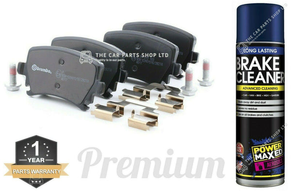 FOR VW EOS MK1 2.0 TDI 2006> BREMBO REAR BRAKE PADS  AND BRAKE CLEANER