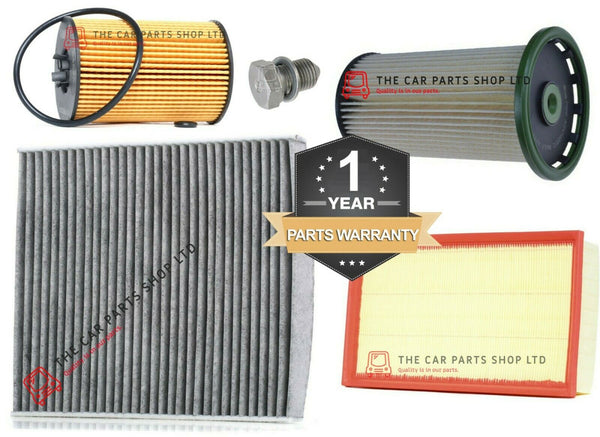 FITS VW GOLF MK7 GTD 2.0 DIESEL 12-16 SERVICE FILTER KIT OIL AIR CABIN FUEL PLUG