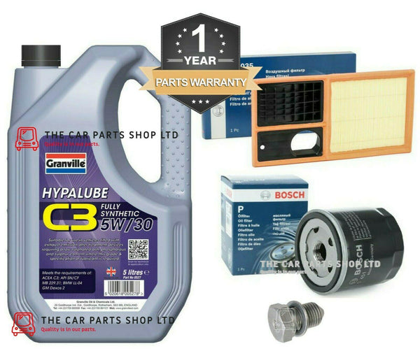 TO FIT SKODA OCTAVIA 1.4 MK2 04-14 BOSCH SERVICE KIT OIL + 2 FILTERS + SUMP PLUG