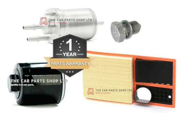 FOR SKODA OCTAVIA 1.4 MK2 2004> SERVICE FILTERS KIT FUEL AIR OIL DRAIN PLUG KIT