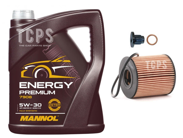 SERVICE KIT FOR MINI COOPER 1.6 PETROL 06-14 5L ENGINE OIL + OIL FILTER & PLUG