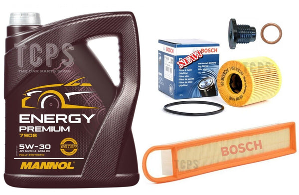 FITS MINI COOPER 1.6 PETROL 06-14 BOSCH SERVICE KIT 5L OIL + AIR OIL FILTER NEW