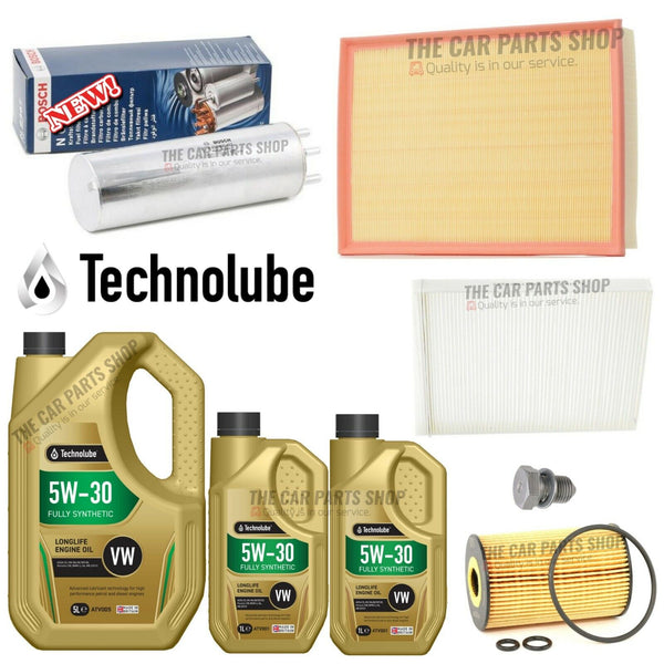 FOR VW TRANSPORTER MK5 1.9 TDI 03-09 FULL SERVICE KIT 7L 5W30 OIL + ALL FILTERS