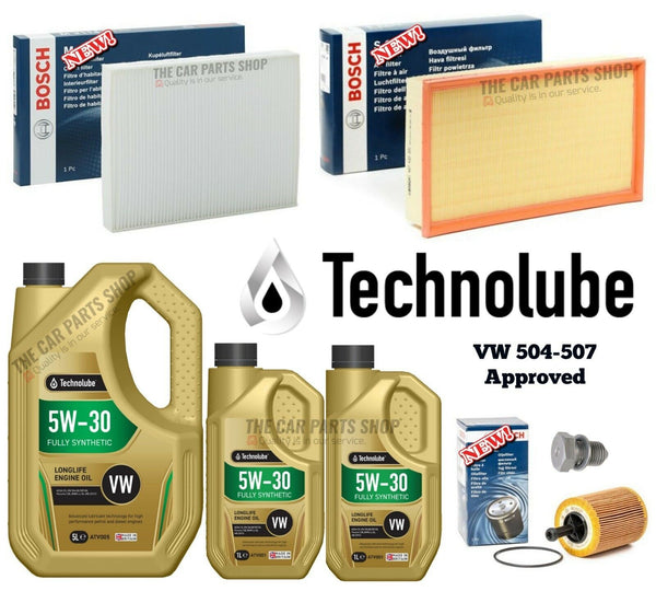 BOSCH SERVICE KIT FOR VW TRANSPORTER MK5 1.9 TDI 03-09 INC AIR OIL CABIN FILTER
