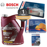 FOR AUDI Q3 2.0 TDI MK1 11-18 BOSCH SERVICE KIT 5L 5W30 OIL WITH 3 BOSCH FILTERS
