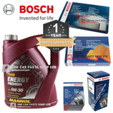 FULL BOSCH SERVICE KIT FOR AUDI Q3 2.0 TDI MK1 11-18 DRAIN PLUG INCLUDED NEW