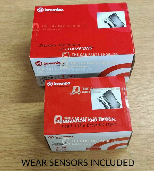 FITS MINI COOPER 1.6 R50 2001-2007 FRONT & REAR BREMBO BRAKE PADS & SENSORS NEW