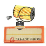 OIL FILTER AIR FILTER SUMP PLUG TO FIT SEAT LEON 2.0 TDI MK2 SERVICE FILTERS KIT