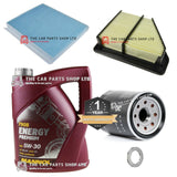 FOR HONDA CIVIC 1.4 PETROL MK8 08-11 FULL SERVICE KIT 5L OIL & PLUG