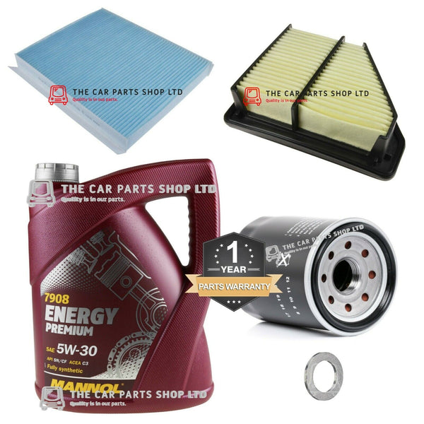 FOR HONDA CIVIC 1.4 PETROL MK8 08-11 FULL SERVICE KIT 5L OIL & PLUG