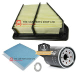 TO FIT HONDA CIVIC 1.4 PETROL MK8 08-11 FULL BLUE PRINT SEVICE FILTERS KIT