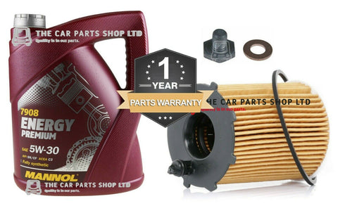 SERVICE KIT FITS PEUGEOT PARTNER COMBI MK1 1.6 1996> 5L OIL 5W30 AND OIL FILTER