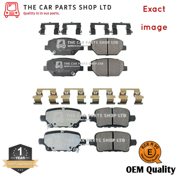 OEM QUALITY FRONT AND REAR BRAKE PADS SET FOR VAUXHALL INSIGNIA 2.0 SRI VX-LINE