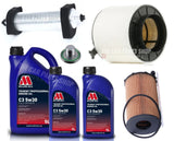 FOR AUDI A5 3.0 TDI COUPE 07-11 SERVICE KIT 7L MILLERS & FUEL AIR OIL FILTER KIT