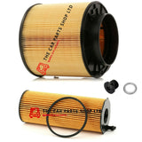 FOR AUDI A5 3.0 TDI COUPE 2007-2011 SERVICE FILTERS KIT AIR AND OIL + SUMP PLUG