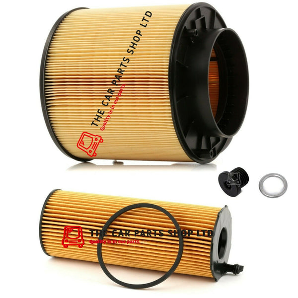 FOR AUDI A5 3.0 TDI COUPE 2007-2011 SERVICE FILTERS KIT AIR AND OIL + SUMP PLUG