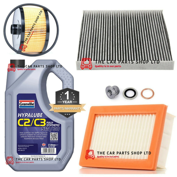 FOR SMART FORTWO 453 2015> FULL SERVICE KIT 5L GRANVILLE & OIL AIR CABIN PLUG