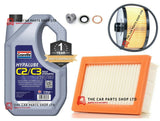 FOR SMART FORTWO 453 2015> SERVICE KIT 5L GRANVILLE & OIL + AIR FILTER KIT PLUG